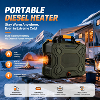 Nouveau design, chauffage diesel portable pour valise, 12V/24V/220V, chauffage diesel embarqué pour camping en extérieur