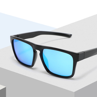 CONCHEN Lunettes de soleil unisexes de haute qualité, monture carrée de designer, logo personnalisé, verres polarisés en noir et gris, matériau PC