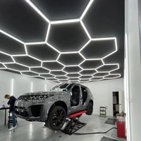 Éclairage de voiture Équipement d'atelier Lampe à barre LED Lampe hexagonale professionnelle pour lavage de voiture en aluminium