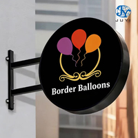 Caisson lumineux ovale publicitaire avec logo personnalisé Caisson lumineux LED circulaire Caisson lumineux pour commerce extérieur