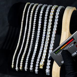 Chaîne de tennis en diamant de laboratoire en or massif de luxe <span class=keywords><strong>10K</strong></span> glacé 3.0mm DEF VVS HPHT collier de hanche en diamant cultivé en laboratoire - Product Image 2