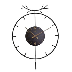 <span class=keywords><strong>Orologio</strong></span> <span class=keywords><strong>da</strong></span> <span class=keywords><strong>Parete</strong></span> Moderno in Metallo <span class=keywords><strong>da</strong></span> 50cm con Display a Lancette, Movimento al Quarzo, <span class=keywords><strong>Design</strong></span> Zen Asiatico, Decorazione per la Casa - Product Image 3