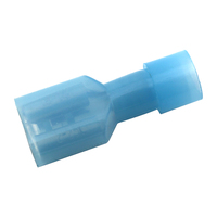 Borne à fourche isolée femelle 6,3 mm en nylon, à déconnexion rapide, en cuivre laiton étamé, à sertissage à froid, certifiée ROHS pour faisceau de câbles