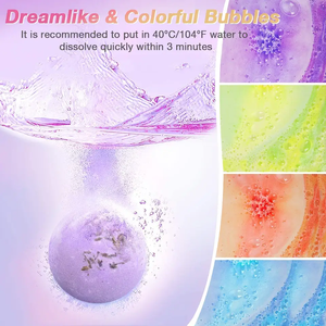 Produits de bain bio faits main de luxe, bombes de bain multicolores, marque privée, relaxantes et hydratantes, pour enfants - Product Image 2