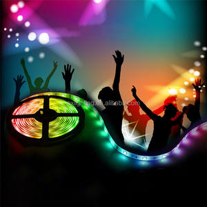 Bande LED RVB réactive au son 5050 Boîte à piles 3 broches Bande LED RVB 12v Ruban lumineux RVB - Product Image 6