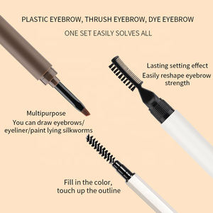 Nouveautés Kits de sourcils imperméables <span class=keywords><strong>avec</strong></span> logo <span class=keywords><strong>Crayon</strong></span> transparent en gel <span class=keywords><strong>avec</strong></span> pinceau Pochoir Lifting Ensemble de pommade - Product Image 4