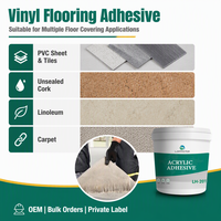 Colle pour revêtements de sol LVP 15kg/20kg, colle pour planches de vinyle, adhérence rapide, forte, imperméable, résistante à l'humidité, pour sols LVT SPC résilients