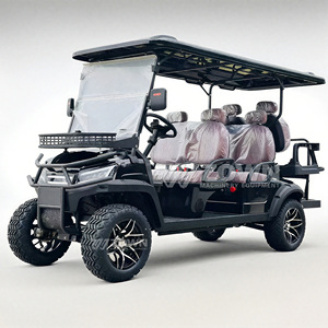 Voiturette de golf électrique multi-usages 6 places, batterie lithium 72V, idéale pour les centres de villégiature, les plages, les parcs, les villas et les terrains de golf - Product Image 2