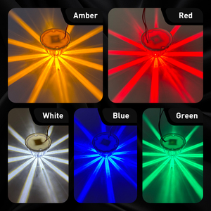 Đèn <span class=keywords><strong>LED</strong></span> báo hiệu màu trắng đỏ hổ phách chống thấm nước, kiểu dưa hấu, tích hợp đèn nấm, dành cho xe tải - Product Image 2