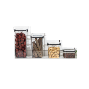 Plastic grain sealed Jar Kitchen grain Storage Box 1.8L transparent snack jar storage box Storage Tank