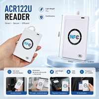 Lector/Grabador de Tarjetas Inteligentes sin Contacto ACR122U USB 2.0, Copiador de Tarjetas RFID NFC HF 13.56MHz, Codificador de Tarjetas sin Contacto de Escritorio