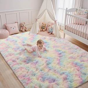 Tapis de salon modernes doux et moelleux, tapis touffetés, grands tapis shaggy pour salon - Product Image 1