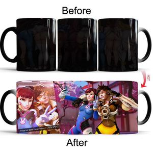 Quà Tặng Tùy Chỉnh Tazas Logo Vui <span class=keywords><strong>3D</strong></span> Màu Sắc Thay Đổi Gốm Cốc In Ấn Phim Hoạt Hình Ảnh <span class=keywords><strong>Overwatch</strong></span> Trò Chơi Thiết bị Ngoại Vi Cốc Cà Phê - Product Image 5