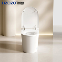 S008 WC intelligent à chasse d'eau instantanée, type OEM/ODM, avec siphon en S allongé, siège chauffant et télécommande