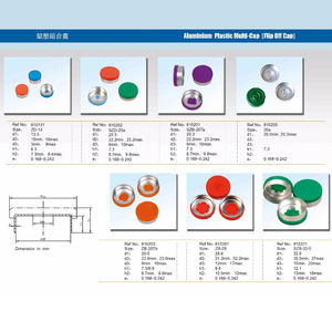 20mm 알루미늄 플라스틱 멀티 캡 플립 탑 캡 - Product Image 6