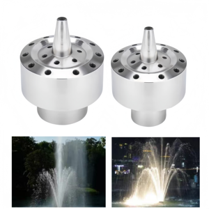 Buse de <span class=keywords><strong>fontaine</strong></span> à colonne en acier inoxydable de style industriel, à double couche, à diffusion poreuse, pour extérieur - Product Image 1