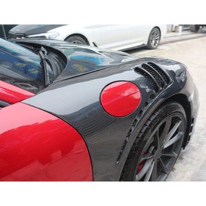 Kit carrosserie style YG pour 718 982 BOXSTER CAYMAN, modification et amélioration de voiture 2016-2023 : pare-chocs avant, garde-boue en fibre de carbone. - Product Image 5
