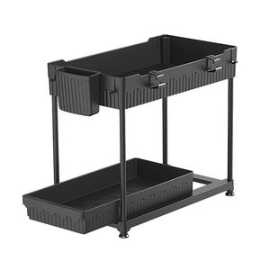 Organizzatore Estraibile a 2 Ripiani per Armadietti Sotto Lavello, per <span class=keywords><strong>Bagno</strong></span>, Cucina <span class=keywords><strong>e</strong></span> Dispensa - Product Image 3