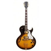 Weifang Rebon 6 String Flamed Maple Sunburst Colour Hollow Body Electric Guitar
