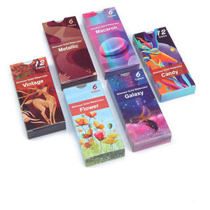 Set di 6 Colori di Smalto Glitterato per Unghie, Set di Colori ad Acquerello Brillanti e Perlescenti - Product Image 6