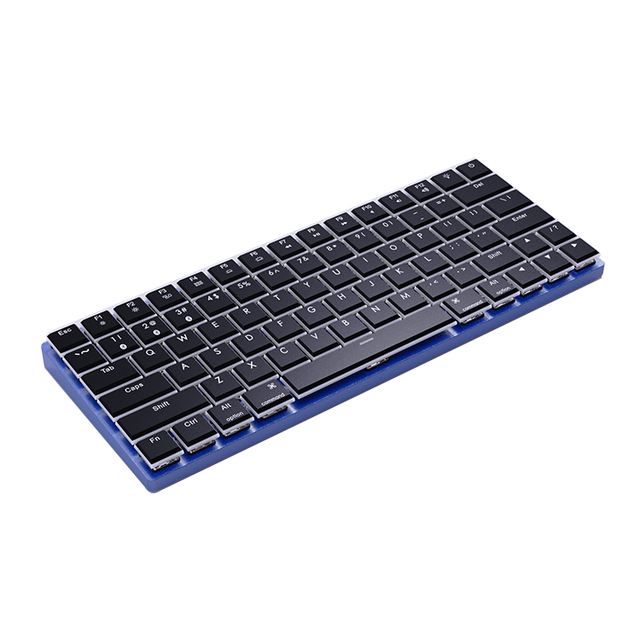 79-key Dual Mode Wired Wireless with White Backlight Aluminum Compact Mechanical BT Keyboard for PC Laptop Tablet