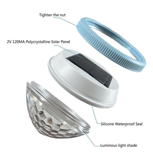 Lampe solaire flottante pour <span class=keywords><strong>piscine</strong></span>, lampe d'extérieur, lampes <span class=keywords><strong>LED</strong></span> rechargeables, lumières nocturnes, décorations de Noël, décorations pour la maison, étanche - Product Image 4