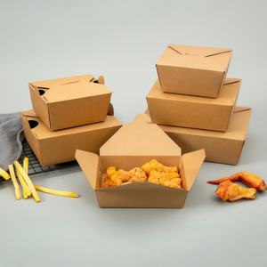Caja de Cartón Kraft Desechable para Nuggets de Pollo, Empaque para Comida Rápida para Llevar, para Niños, Fiestas y Meriendas - Product Image 2