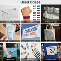 Papier Tyvek personnalisé Ssionhypak haute résistance et léger pour impression UV, offset et huile, idéal pour les billets d'événement et les bracelets