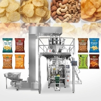 Volledig automatische VFFS weeg- en verzegelmachine voor zakjes, geschikt voor korrelvormige voedingsmiddelen, noten, chips, granen en multifunctionele verpakkingen.