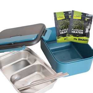 Boîte à lunch auto-chauffante durable <span class=keywords><strong>de</strong></span> haute qualité - Plateau intérieur en acier inoxydable et plaque chauffante sécurisée - Product Image 2
