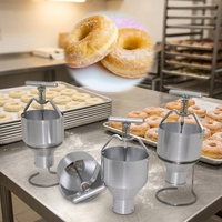 Machine manuelle à beignets avec fonction de remplissage et d'extrusion, pour boulangerie, légère, haute capacité (300 pièces/heure), à base de farine, facile à utiliser