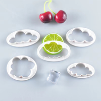 5 pièces/ensemble nuage en forme de plastique emporte-pièce Fondant gâteau gaufreur décoration moules