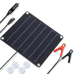 Sel Panel surya 10w, charger Kit Panel surya portabel, daya darurat RV fotovoltaik, polikristalin, pengontrol 100A