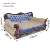 ICLE-Custom Nuevo Modelo 2025 Rascador Desmontable Sofá Cama 25,59 Pulgadas de Alta Calidad de Cartón Corrugado Salón Sofá Gato Rascador