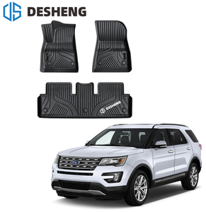 Tapetes Resistentes para Piso de Auto para <span class=keywords><strong>Ford</strong></span> <span class=keywords><strong>Explorer</strong></span> <span class=keywords><strong>XLT</strong></span> 2019+ Plus, Impermeables, Antideslizantes, Accesorios Interiores para Auto - Product Image 1