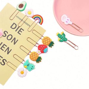 Factory Custom Durable Paperclip Cartoon Soft PVC 3D Paper Clip <b>Bookmark</b> - Product Image 1