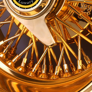 JZR Roue de polissage en fil d'acier à rayons personnalisés 13 14 Jante de 15 pouces pour <span class=keywords><strong>vieille</strong></span> <span class=keywords><strong>voiture</strong></span> <span class=keywords><strong>Rolls</strong></span> <span class=keywords><strong>Royce</strong></span> Cadillac - Product Image 6