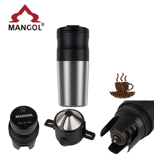 Moulin à café portable en acier inoxydable le plus vendu, <span class=keywords><strong>avec</strong></span> alimentation USB, capacité de 20 g et <span class=keywords><strong>filtre</strong></span>, pour usage extérieur et domestique - Product Image 5