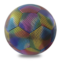 Balón de Fútbol Reflectante, Promoción de Marca, Recuerdos de Partidos de Fútbol, Moda Urbana, Juego Nocturno, Compra al por Mayor, Alta Calidad de Fábrica