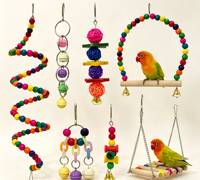 Hamac de grimpette pour perroquet en herbe aquatique tressée à la main, jouet pour oiseaux, balançoire suspendue, anti-ennui pour animaux de compagnie
