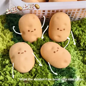 ممحاة كرتونية مضحكة على شكل أخوة البطاطس عالية الجودة لطلاب المدارس الابتدائية، ممحاة نظيفة ومرحة للمزاح - Product Image 2