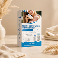 Nettoyant pour biberons pour enfants sans résidus, 50%-80% d'ingrédients actifs, comprimés nettoyants solides pour biberons, produits chimiques ménagers