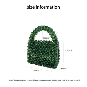 <span class=keywords><strong>Borsa</strong></span> a <span class=keywords><strong>tracolla</strong></span> portatile da <span class=keywords><strong>donna</strong></span> di moda di alta moda pendolare <span class=keywords><strong>piccola</strong></span> <span class=keywords><strong>borsa</strong></span> con perline a mano - Product Image 2