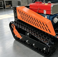 Tondeuse à gazon sans fil diesel 4 temps télécommandée pour terrains extérieurs complexes, haute efficacité et grande durabilité