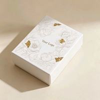 Boîte à bijoux avec logo personnalisable, écologique et biodégradable pour l'emballage de bijoux de luxe et d'autres articles.
