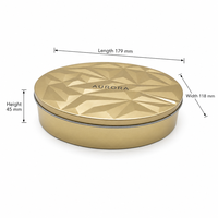 Boîte en métal ovale personnalisée pour bonbons, chocolats, biscuits, emballages alimentaires, vente en gros, sur commande
