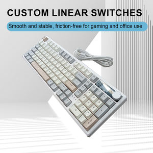 Nouveau <span class=keywords><strong>clavier</strong></span> de jeu rétro-éclairé <span class=keywords><strong>Azerty</strong></span> RGB Double Shot rechargeable personnalisé 101 touches USB écran de <span class=keywords><strong>clavier</strong></span> <span class=keywords><strong>mécanique</strong></span> sans fil - Product Image 5