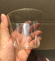 Gobelet en plastique dur 9oz paillettes vin à l'ancienne gobelet en plastique à l'ancienne