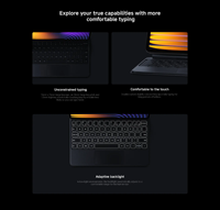 Pad 7/7 Pro Focus için Kablosuz USB RGB Arkadan Aydınlatmalı Tam Boy Plastik Makas Tipi Klavye Yeni Ürün