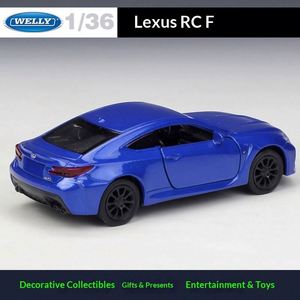 รถโมเดลโลหะผสมจำลอง Lexus RC F สเกล 1:36 ยี่ห้อ WELLY ของเล่นแบบดึงถอยหลังสำหรับเด็ก ของสะสม ของขวัญ ขายส่ง - Product Image 3